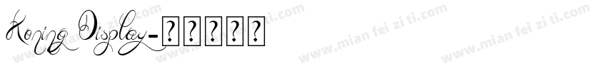 Koning Display字体转换